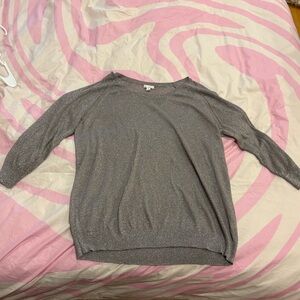 Vintage Gap glittery tan/gold sheer sweater